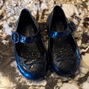 Mini Melissa Sparkling Navy Mary Jane Shoes